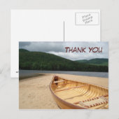 Kanoën bij Water's Edge Bedankt Briefkaart (Voorkant / Achterkant)