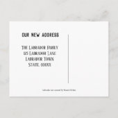 Kanoën Labrador Retrievers Nieuw Adres Aankondigingskaart (Achterkant)