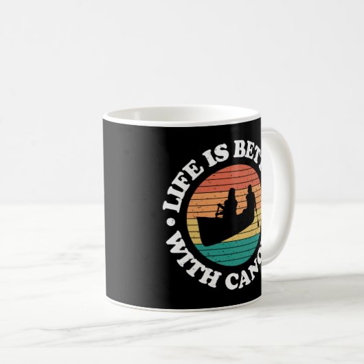  kanoën met kano's koffiemok (Voorkant rechts)