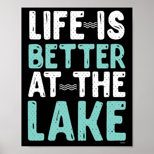 Kanoën Raften Het Leven Is Beter Bij Het Meer Natu Poster (Voorkant)