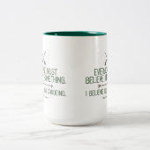 kanoën | Thoreau-citaat Tweekleurige Koffiemok (Center)