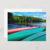 Kanoenen in Raleigh Briefkaart (Voorkant / Achterkant)