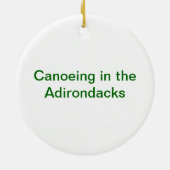 Kanoestellen in de Adirondacks Keramisch Ornament (Achterkant)