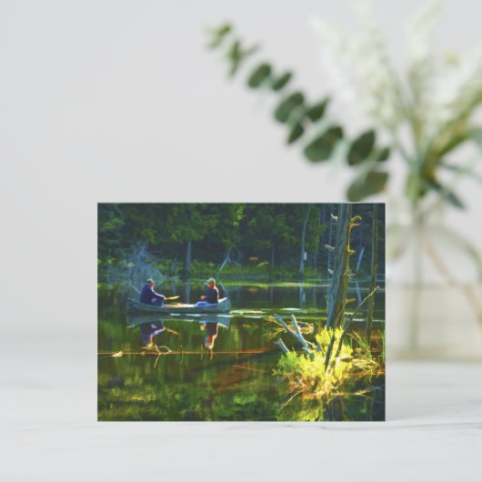 Kanoestellen in het Briefkaart Adirondacks (Staand voorkant)