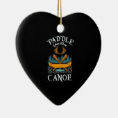 Kanoestellen - Paddle Your Own Canoe Keramisch Ornament (Rechts)