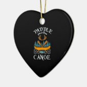 Kanoestellen - Paddle Your Own Canoe Keramisch Ornament (Links)