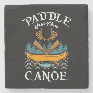 Kanoestellen - Paddle Your Own Canoe Stenen Onderzetter