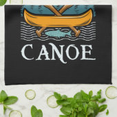 Kanoestellen - Paddle Your Own Canoe Theedoek (Gevouwen)