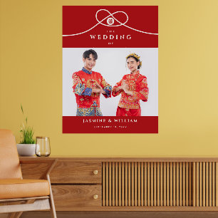 Kanoet Dubbel Geluk Foto Chinese Huwelijk Poster