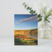 Kanoing langs de witte kliffen van Missouri Briefkaart (Staand voorkant)