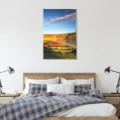 Kanoing langs de witte kliffen van Missouri Canvas Afdruk (Insitu (Slaapkamer))