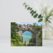 Kanoing op Arch Rock Briefkaart (Staand voorkant)