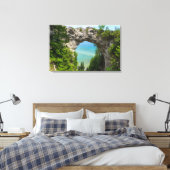 Kanoing op Arch Rock Canvas Afdruk (Insitu (Slaapkamer))