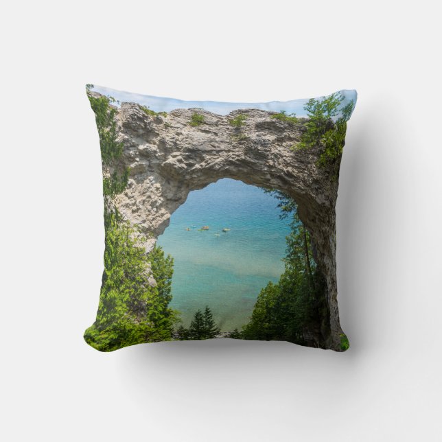 Kanoing op Arch Rock Kussen (Voorkant)
