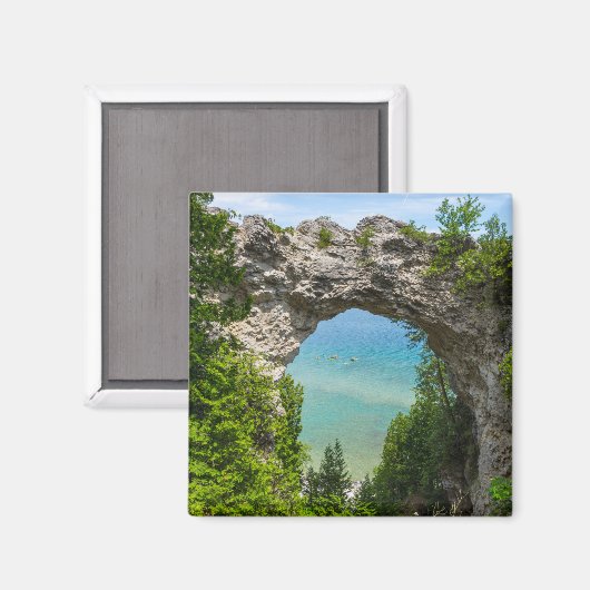 Kanoing op Arch Rock Magneet (Voorkant / Achterkant)