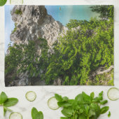 Kanoing op Arch Rock Theedoek (Gevouwen)
