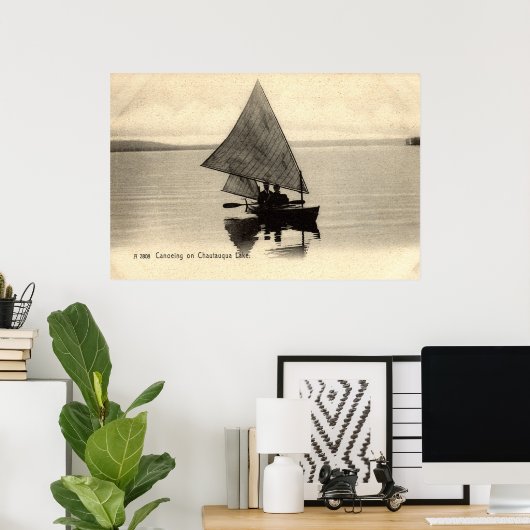 Kanoing op het Chatauqua New York 1905  Poster (Thuiskantoor)