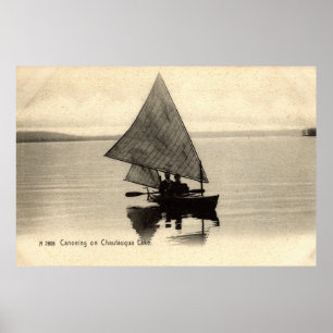 Kanoing op het Chatauqua New York 1905  Poster