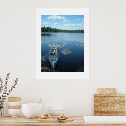 Kanoing van de grenswateren v.1 poster (Keuken)