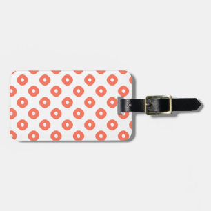 "Kanoko" Fawn Spot Pattern Salmon Pink Bagagelabel
