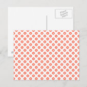 "Kanoko" Fawn Spot Pattern Salmon Pink Briefkaart (Voorkant / Achterkant)
