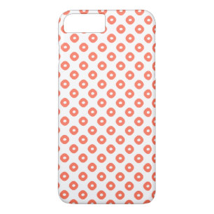 "Kanoko" Fawn Spot Pattern Salmon Pink iPhone 8/7 Plus Hoesje
