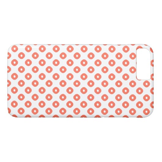 "Kanoko" Fawn Spot Pattern Salmon Pink Case-Mate iPhone Case (Achterkant (Horizontaal))