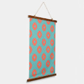 Kanoko" Fawn Spot Pattern Salmon Pink Hangend Wandkleed (Gebogen)