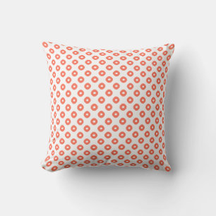 "Kanoko" Fawn Spot Pattern Salmon Pink Kussen
