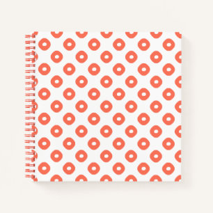 "Kanoko" Fawn Spot Pattern Salmon Pink Notitieboek