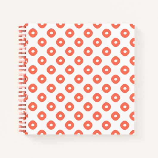 "Kanoko" Fawn Spot Pattern Salmon Pink Notitieboek (Voorkant)