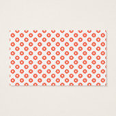 "Kanoko" Fawn Spot Pattern Salmon Pink Visitekaartje (Achterkant)