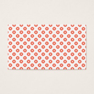 "Kanoko" Fawn Spot Pattern Salmon Pink Visitekaartje