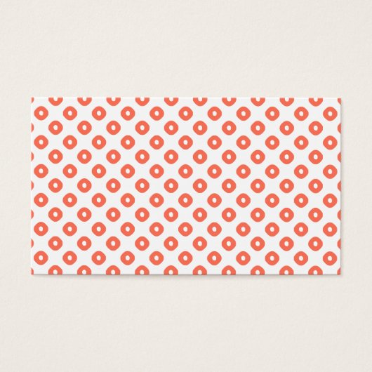 "Kanoko" Fawn Spot Pattern Salmon Pink Visitekaartje (Voorkant)