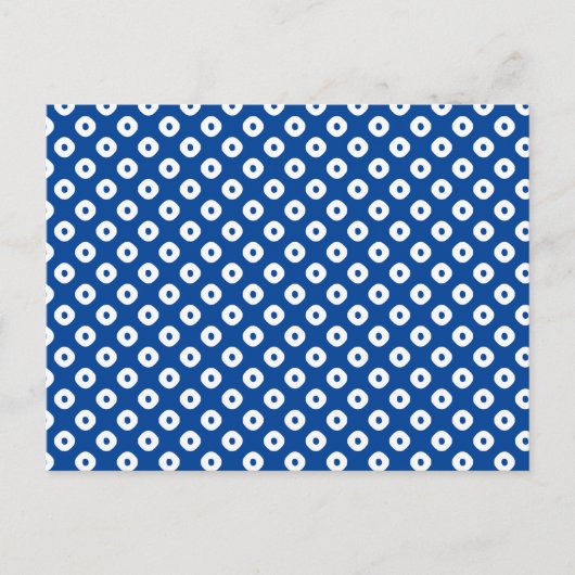 "Kanoko" Fawn Spot Pattern White Briefkaart (Voorkant)