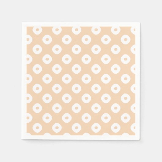 "Kanoko" Fawn Spot Pattern White Servet (Voorkant)