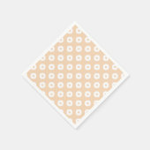 "Kanoko" Fawn Spot Pattern White Servet (Hoek)