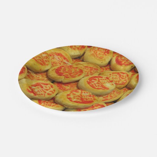 Kanom Pia ข ม ปี๊ ย ะ Papieren Bordje (Gekanteld)