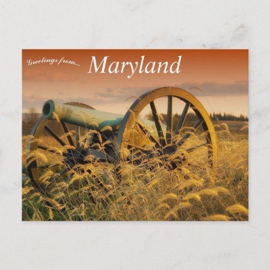 Kanon bij Antietam Maryland Briefkaart (Voorkant)
