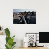 Kanon boven Castillo de San Marcos Poster (Thuiskantoor)
