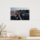 Kanon boven Castillo de San Marcos Poster (Keuken)