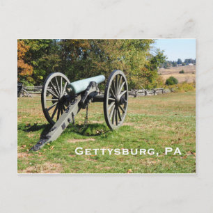 Kanon op het slagveld Gettysburg Briefkaart