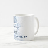 kanon op het slagveld Gettysburg Koffiemok (Voorkant rechts)