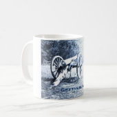 kanon op het slagveld Gettysburg Koffiemok (Voorkant links)