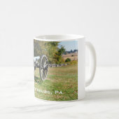 Kanon op het slagveld Gettysburg Koffiemok (Voorkant rechts)