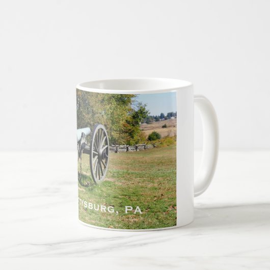 Kanon op het slagveld Gettysburg Koffiemok (Voorkant rechts)