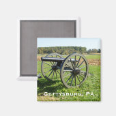 Kanon op het slagveld Gettysburg Magneet (Voorkant / Achterkant)
