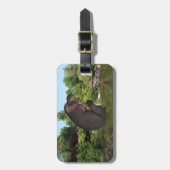 Kanonbal Nijlpaard Bagagelabel (Voorkant verticaal)