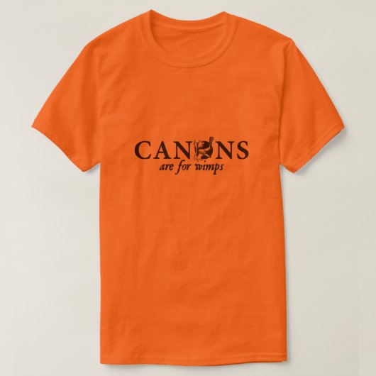 Kanonen zijn bestemd voor wimpers t-shirt (Design voorkant)