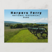 Kanonnen, Burgeroorlog, Harpers Ferry NHP Briefkaart (Voorkant)
